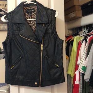 Leather vest